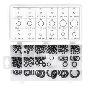 225 Pcs Seal O Ring Gasket Rubber Kit Sealing Ring Assortment Washer Gasket Sealing O-Ring Kit