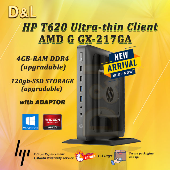Hp Client Computer Small HP Thin Client T620 MINI PC Desktop 4GB RAM-120GB SSD (UPGRADABLE ...
