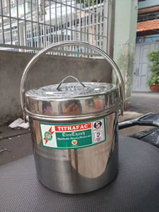 Camen 1 ngăn Xách Cháo inox 430 Tithafac cao cấp có 3 size tiện lợi 10-12-14cm