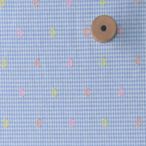 ผ้าคอตตอนเทอรีลีนลายตารางเล็กลายดอกไม้ตัดสำหรับตัดเย็บเสื้อเชิ้ตและชุดกระโปรงฤดูร้อนและฤดูใบไม้ร่วง TJ22594