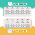 Kleenfant Diaper Taped Pants Newborn-XXL for Baby Pack of 1, 30 pad Baby Maternity Needs. 