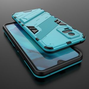 For Vivo V21 Y21 Y21S Y33S 4G 5G Phone Case Punk Luxury Stand Cover Hard Armor and Soft Silicone TPU Frame Casing