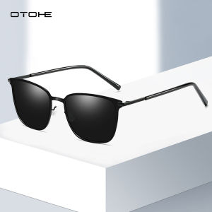 OTOHE แว่นตากันแดดผู้ชายแฟชั่น UV400แว่นกันแดดโพลาไรซ์แว่นตากันแดดการมองเห็นได้ในเวลากลางคืนแว่นตาแว่นตากันแดดสี่เหลี่ยมเรโทรยืดหยุ่นเบามากป้องกันแสงสะท้อนกลางแจ้งกีฬาขับรถ