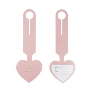 Baggage Backpack Tags Suitcase Luggage Heart Tag PU Leather-Name ID Address Invitation Label Travel Accessories Portable