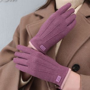 TRUSTCAR Ladies Fashion German Velvet Touchscreen Cold Protection Windproof Touch Screen Gloves Warmer Mittens Cycling Gloves Women Gloves