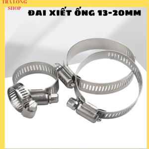 combo 100 cái quai nhê xiết ống inox cỡ 16mm- 25mm