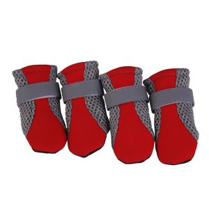STARRY Safe Super Soft with Reflective Stripe Paw Protectors for Poodle Yorkshire Mesh Dog Shoes Pet Supplies Dog Boots Pet Rain Boots
