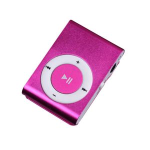 DAWEIF Mini Fashion Metal 3.5mm Mirror Walkman Music Player Sport MP3 Clip MP3 MP3 Player