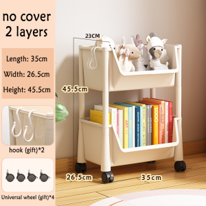 ⚡SG Delivery⚡ 1-5 Layer Storage Rack/Kitchen Shelves/Snack Trolley/Movable Shelves/Bookshelves/Toy Storage Rack