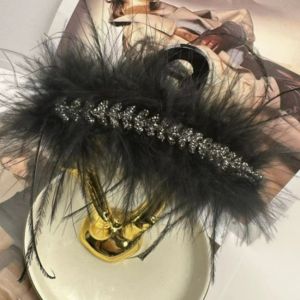 Zircon kẹp tóc hình lông chim thời trang Hàn Quốc lúa mì tai kẹp tóc phụ kiện tóc cho phụ nữ