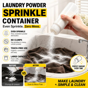 Laundry Powder Dispenser Airtight Container Large Capacity Moisture Proof Portable Detergent Storage Box With Scoop