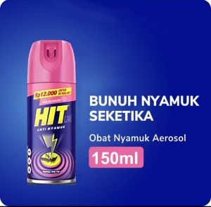 HIT Aerosol Obat Semprot Nyamuk dan Kecoak 600ML & 150 ML - HIT