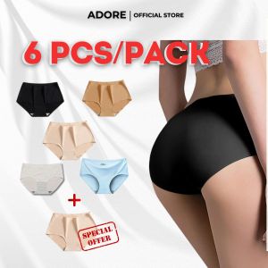 [BUY 5 GET 1] Adore Set Underwear Seamless Cold Elastic Panties Soft Antibacterial Underwear