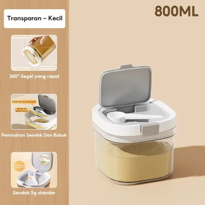 1300/1800 ml Kotak Susu Tempat/ Susu Bubuk Bayi /Wadah Susu Toples Makanan/ Kotak Penyimpanan Makanan /Vacuum Sealed Box