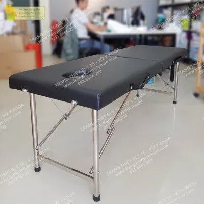 Giường vali cao cấp giường gập vali inox gấp gọn spa massage phun xăm nối mi