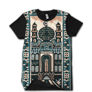 KAOS Muslim Sajadah Hijau Full Print Baju T-SHIRT 3D Premium Terbaik Murah Keren VIRAL