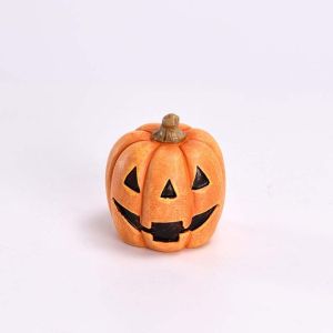 DJDK Resin Artificial Resin Pumpkins Ornament Realistic DIY Handmade Craft Halloween Pumpkin Model Pumpkin Props Cartoon Fake Pumpkins Model Halloween Decor Gifts