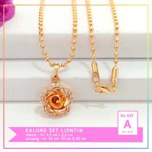 Nice Jewelry Kalung dewasa merica angsa perhiasan lapis emas gold KL 027