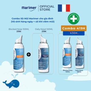 Combo Xịt Mũi Marimer cho gia đình (Vệ sinh hàng ngày + xịt khi viêm mũi) - 7200C + 7201C