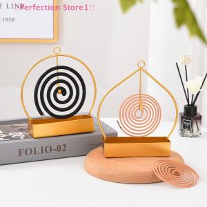 🎀Perfection Store1🎀 Incense Holders Coil Incense Burner Frame Iron Mosquito Coil Holder Modern Repellent Incense Rack For Household Bedroom Patio