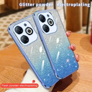 PROMO Casing Tecno Spark 20c 20 GO 2024 Luxury Gliter TPU Premium Silicon Plating Clear