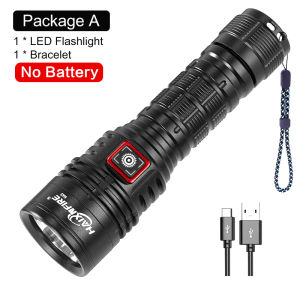 HaixnFire H43 Outdoor Camping Light SST40 LED Flashlight 6000 Lumens USB rechargeable Bright Lighting Super Bright LED Torch