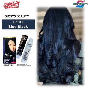 NATURAL BLACK Cat rambut hair color Diosys Warna HITAM semir plus developer colour pewarna rambut