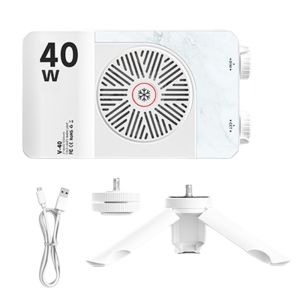 XYAX 40W Đèn camera LED RGB Pin 4400mAh 2800-9000K Đèn chụp ảnh bỏ túi Đa chức năng Có thể điều chỉnh Đèn video LED mini Ánh sáng trên máy ảnh