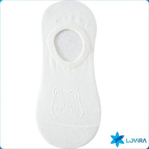 LoviRa Boat socks womens shallow mouth bear cute cartoon socks spring and summer thin socks