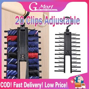Adjustable 360 Degree Rotating Tie Rack Belt Scarf Neckties Hanger Holder Multifunctional Closet Organizer Top Quality Ties-Hanger-Holder