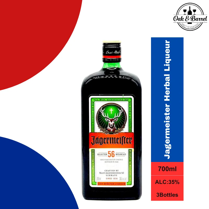 Bundle of 3] Jagermeister Herbal Liqueur 700ml | Lazada Singapore