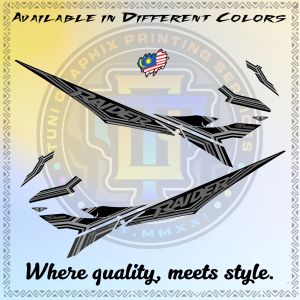 RAIDER 150 CARB MALAYSIAN DECALS