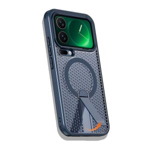 Honeycomb Cooling Stand Holder Magnetic Case for Xiaomi 17 Pro Max 15T 14T Pro 15tpro 14tpro Luxury Hard Armor Protective Cover