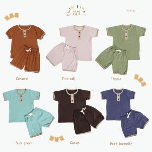 Twin Tiger Jester Set Setelan Pendek Cozy Long Sleeve Cozy Long Setelan Baju Pendek Celana Pendek 1 tahun - 5 tahun