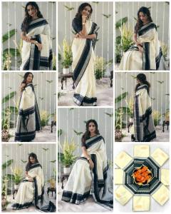 [PRE ORDER : 10 DAYS] Premium Soft Lichi Silk Saree with Rich Jacquard Pallu & Border – Bollywood Designer Collection | 6098 |