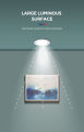 Decovolt 9watts 9000k LED Downlight Recessed Pin Lights Panel Ceiling Lights Home Decor Lighting Monochrome concealed panel downlight. 