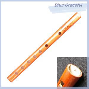 Ditur แบบดั้งเดิม6หลุมไม้ไผ่ขลุ่ยคลาริเน็ตนักเรียนเครื่องดนตรีไม้ AU