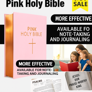 Pink Jesus Bible/Delivers Divine Warmth/Easy To Carry/Delivers Sincere Blessings/Suitable As A Gift/传递神圣温暖粉色耶稣圣经