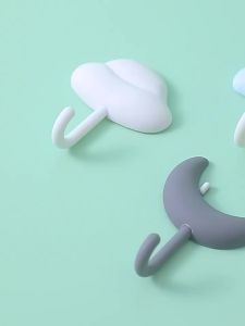 Adhesive hooks with strong load-bearing capacity no need to drill no marks for hanging on kitchen and bathroom walls dormitory walls cute hooks