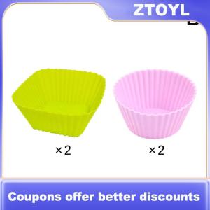 【ZTOYL】 4 Pcs Silicone Lunch Box Dividers Bento Bundle Lunch Box Dividers For Kids Lunch Accessories