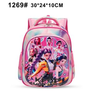Fashion Girls Backpack for Grade 1 12 Inch Kpop Demon Hunter Cute Backpack