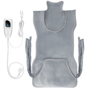 แผ่นทำความร้อนไฟฟ้าผ้าสักหลาดเนื้อนุ่มคลุมไหล่คอหลังสวมใส่ได้พร้อมอุปกรณ์ป้องกันความร้อนสูงเกิน120V