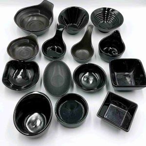 ถ้วย ถ้วยสีดำ จานน้ำจิ้มเซรามิค ถ้วยเล็กๆ ถ้วยน้ำจิ้ม เซรามิค หลากหลายรูปทรง ราคาถูก