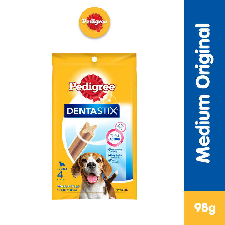 Pedigree dog 2024 dental sticks