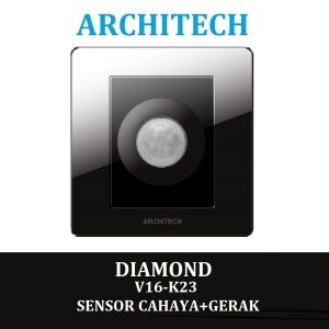 Architech Diamond V16-K23 BLACK Sakelar - Saklar Lampu Sensor