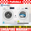 (Bulky) (Bundle) Electrolux EWF8024D3WB UltimateCare 300 Front Load Washing Machine (8kg) + EDH804H3WB UltimateCare 300 Heat Pump Dryer (8kg). 
