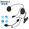 Bluetooth 5.2 Motorcycle Headset Wireless Handsfree Stereo Music Player With Mic Moto Headphone for Rider Earphone. 