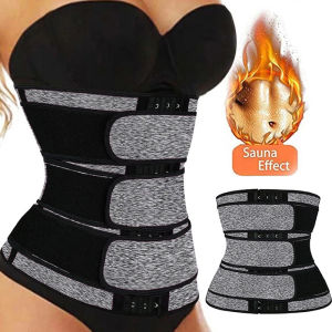 JHHB Hot Neoprene Women Waist Trainer Belt Workout Tummy Control Belly Cincher Sauna Sweat Girdle Sport Fat Trimmer Slimming Band