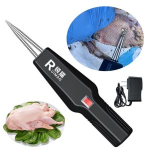 SWIFTTIDE Quick Removal Electric Chicken Plucker Handheld Design Plug-in Model Automatic Epilator Durable Rechargeable Poultry Hair Plucker Kitchen Use
