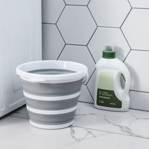 Portable Folding Bucket Silicone Plastic Car Wash Bucket Children Outdoor Travel Fishing Bucket Household Water Storage Bucket